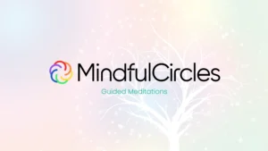 MindfulCircles logo with the title 'Guided Meditation' as a background image for meditation blog posts.