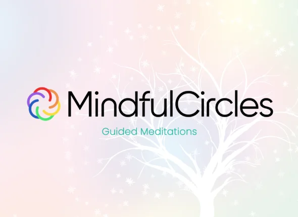 MindfulCircles logo with the title 'Guided Meditation' as a background image for meditation blog posts.