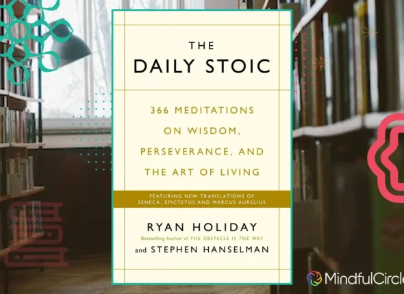 Quote from Marcus Aurelius featured in The Daily Stoic, illustrated on a minimalist background. • Visualization of Stoic principles from The Daily Stoic by Ryan Holiday.